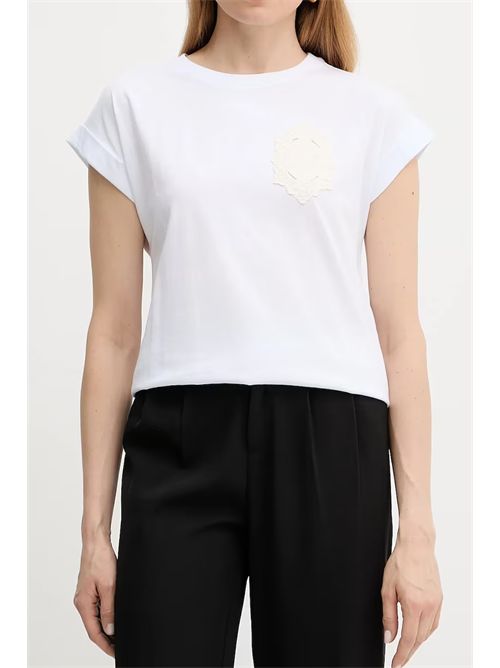 Twinset T-shirt in cotone con logo TWINSET | TT2044/00001